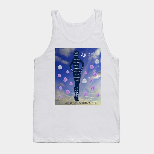 I Arise with Freedom in Blue Skies and Bloom like Flowers Tank Top by Star58